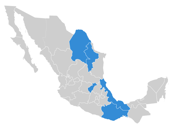 Cobertura de envíos en todo México
